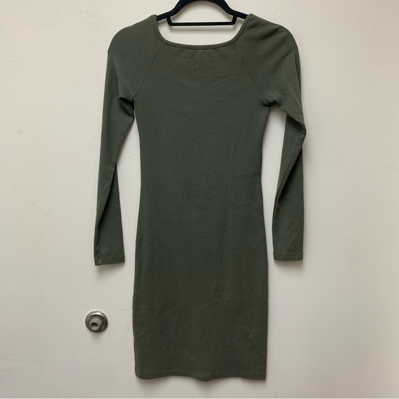 Stateside 1x1 Rib Square Neck Dress - Picture 8 of 11